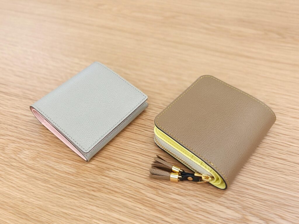 セミオーダー オーダーメイド 折り財布 日本製 牛革