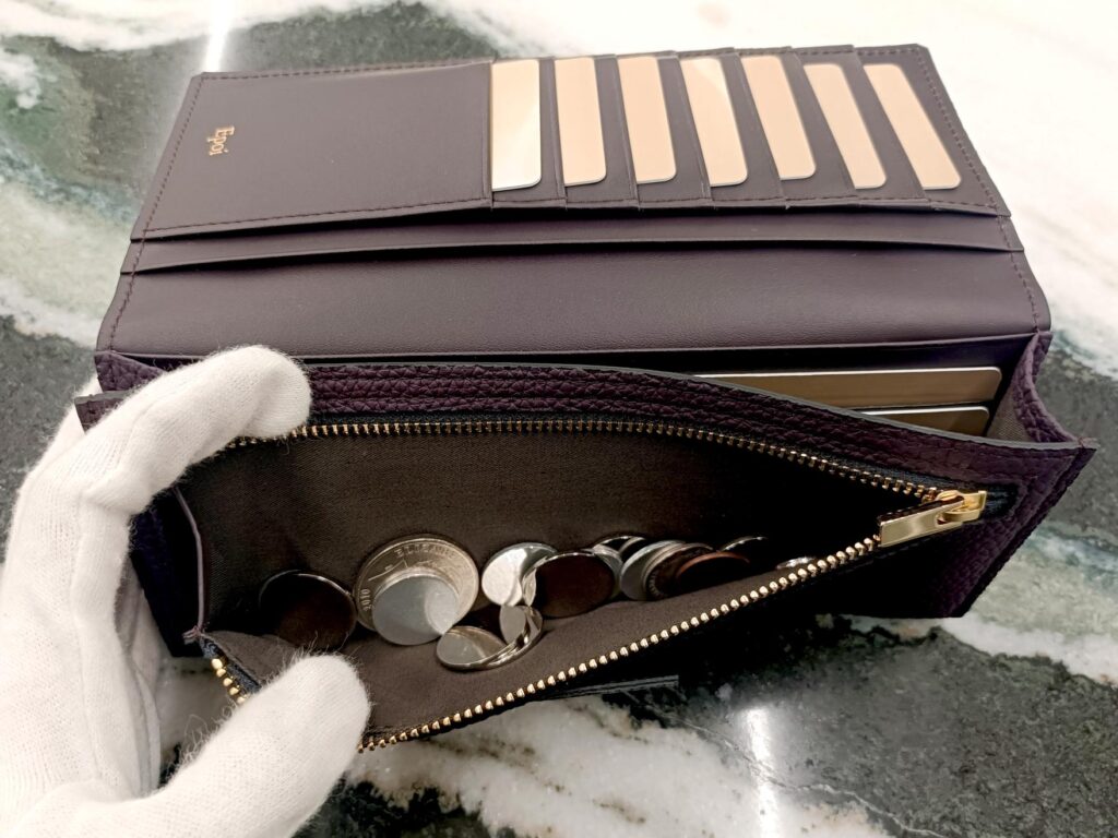 日本製 長財布 吉日 開運日 シュリンクレザー財布 エポイ 薄い長財布