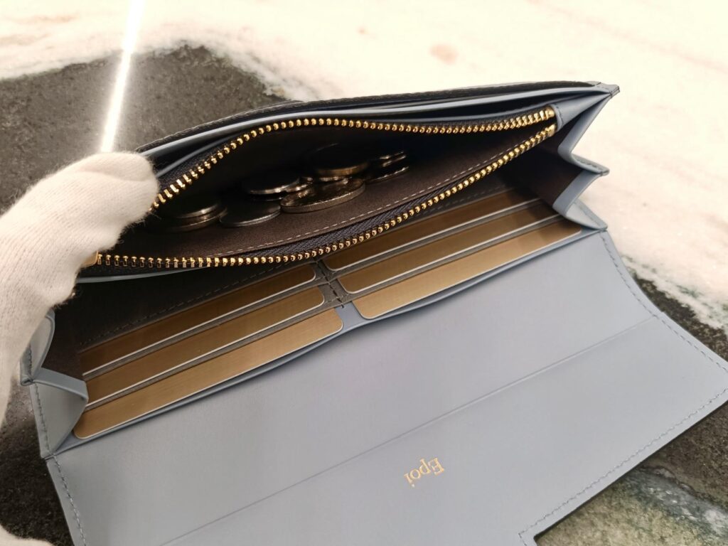 日本製 長財布 吉日 開運日 シュリンクレザー財布 エポイ